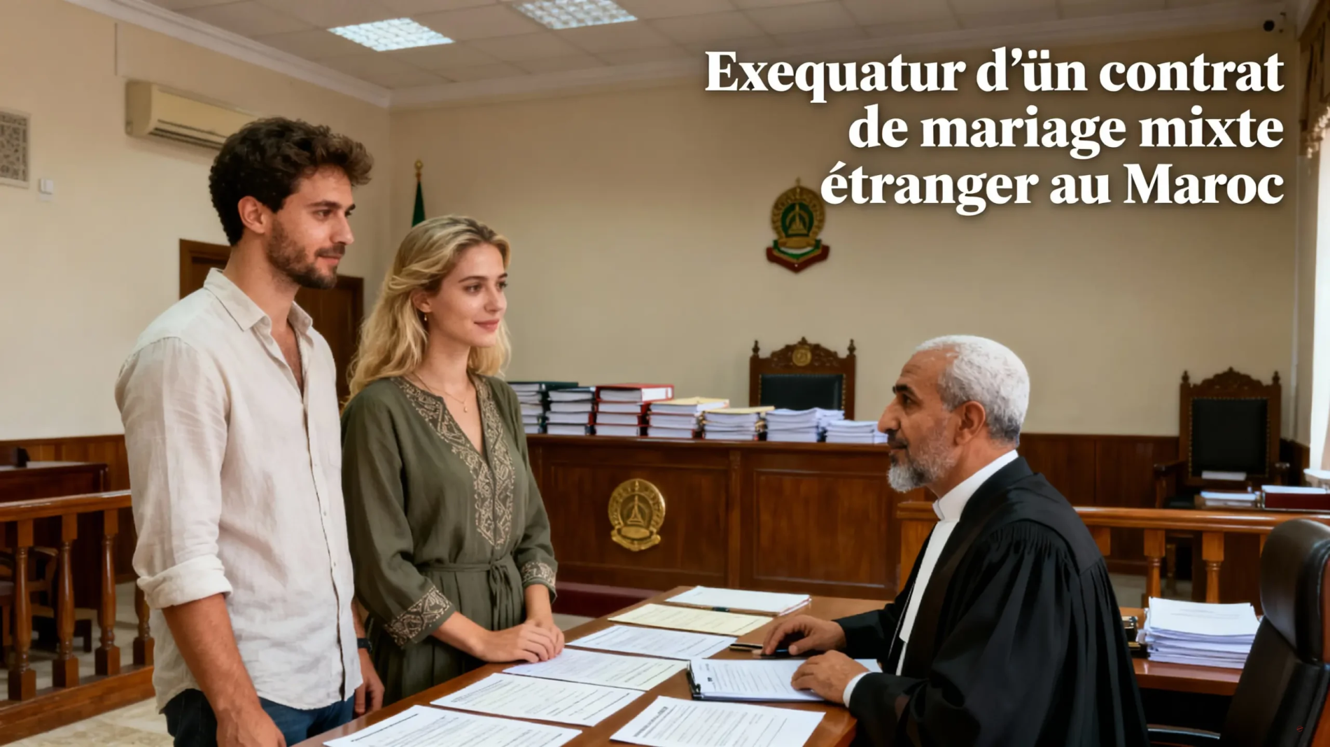 Exequatur d’un contrat de mariage mixte