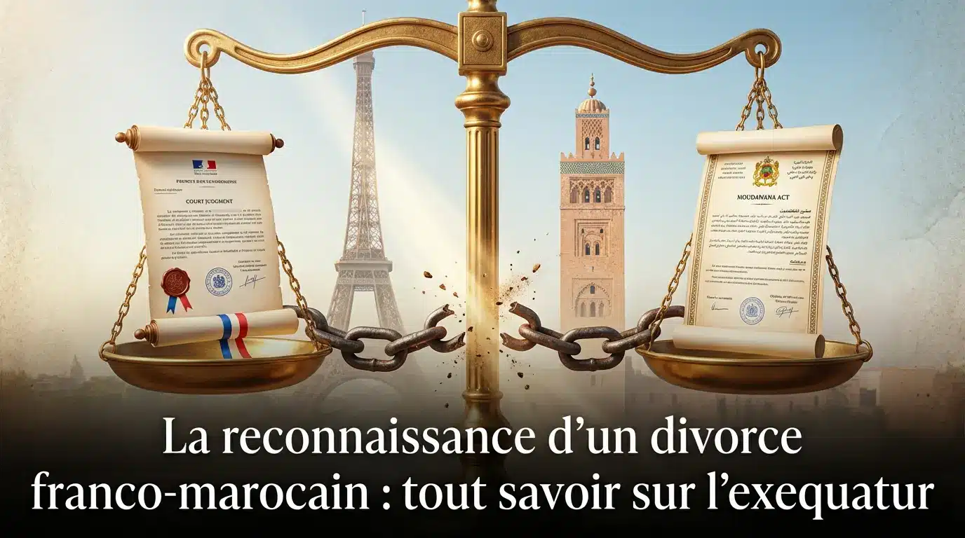 exequatur jugement divorce France Maroc