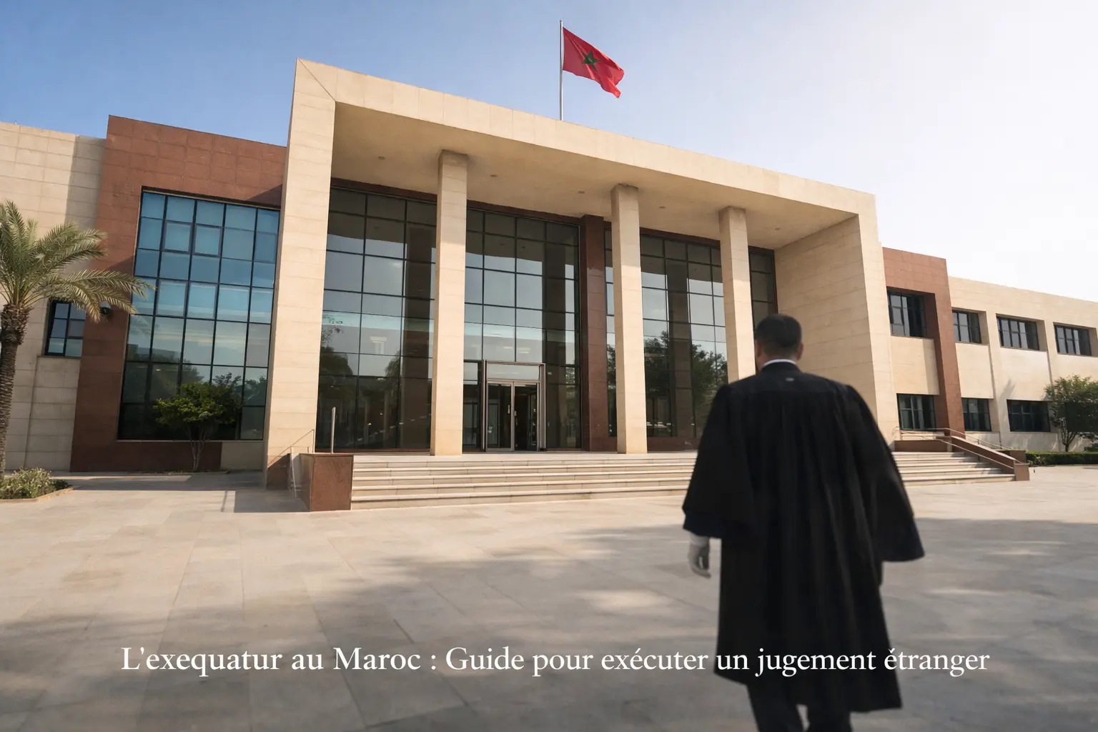 Bâtiment administratif moderne au Maroc