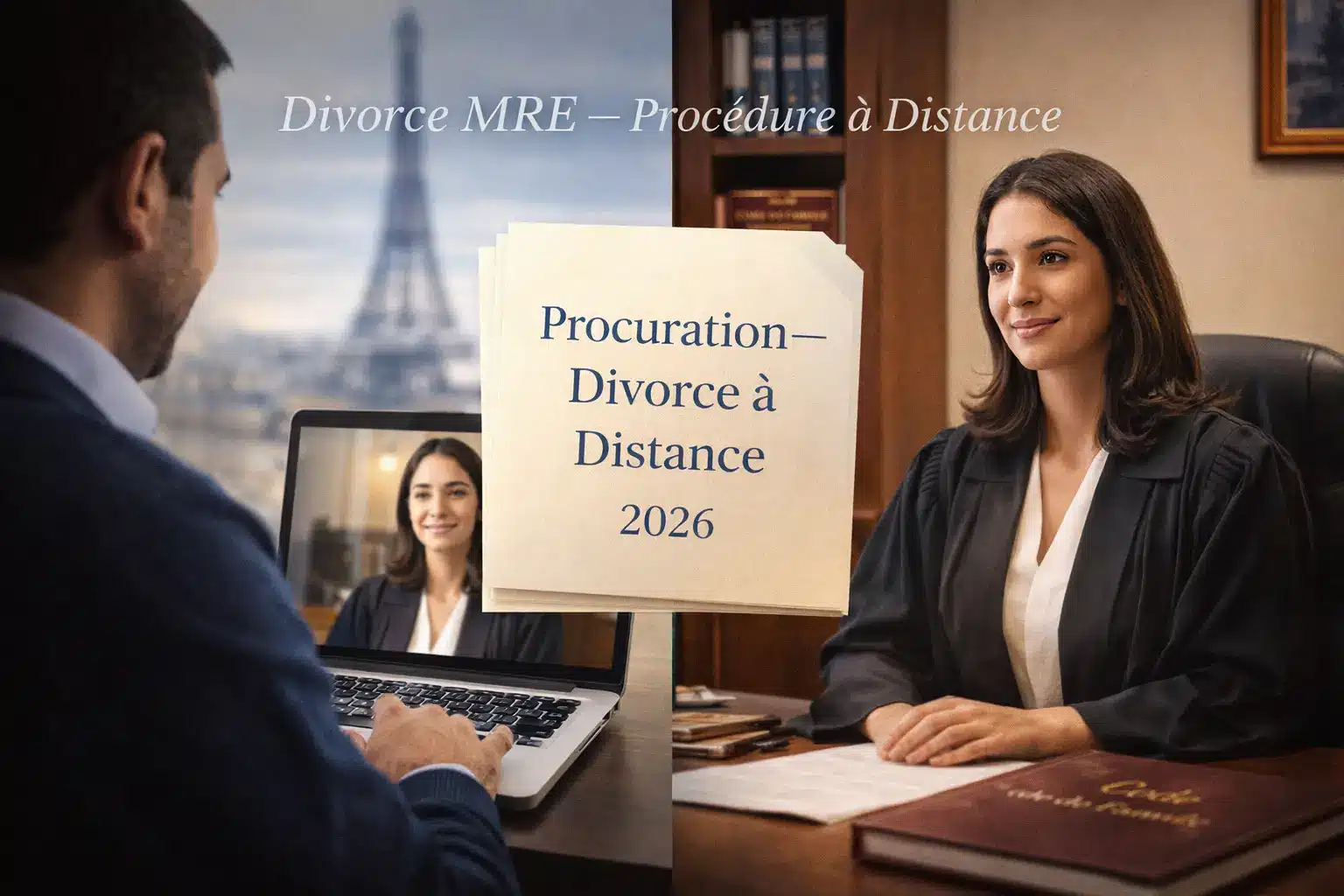 Divorce à distance procédure MRE 2026
