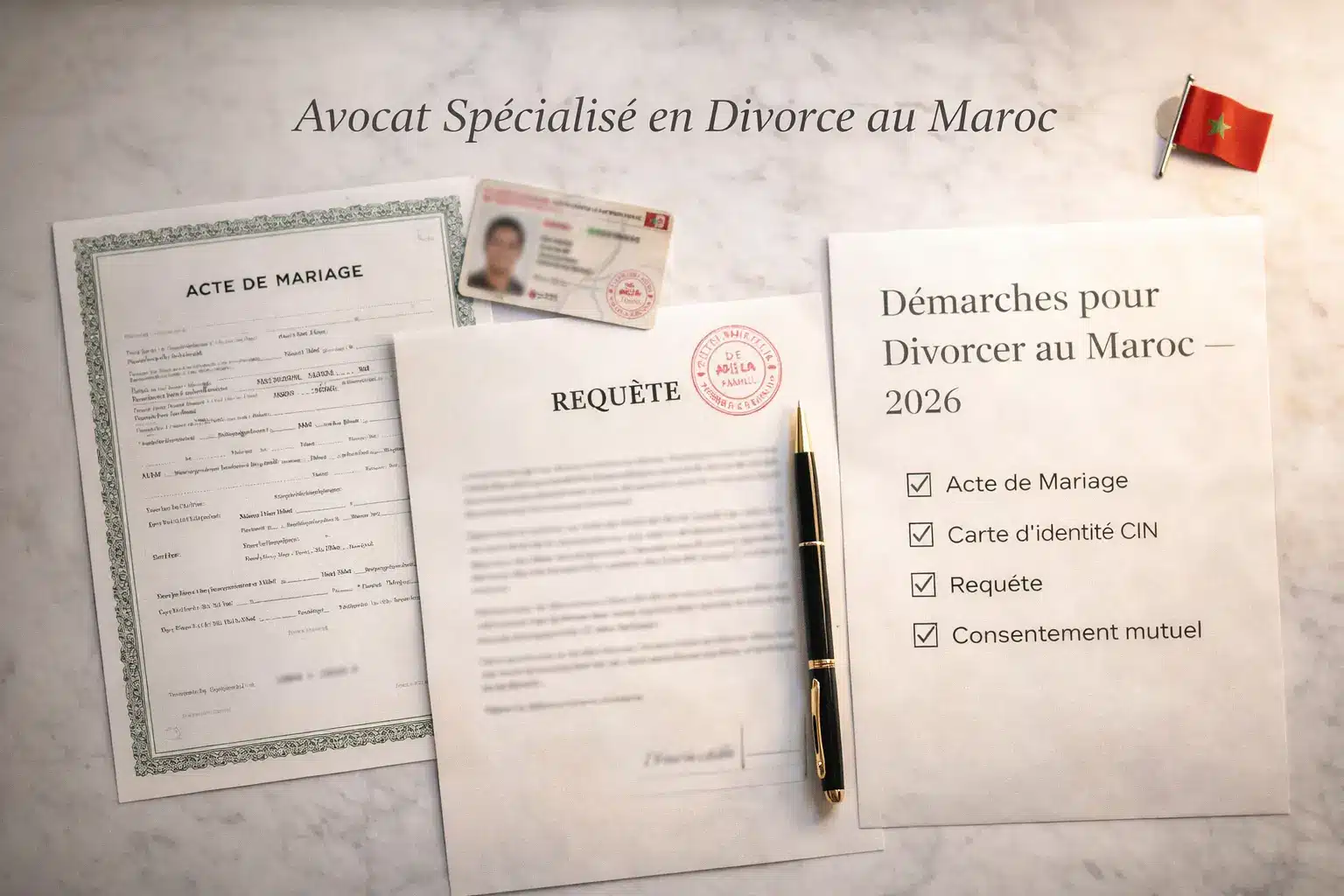 Documents de divorce au Maroc 2026