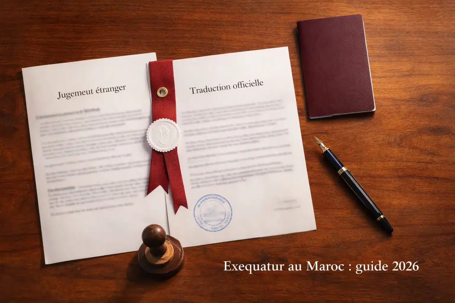 Exequatur au Maroc documents officiels