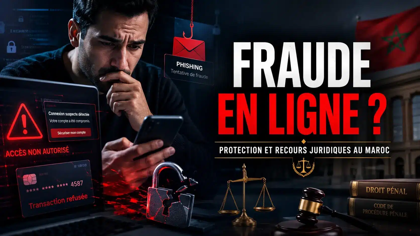 Avocat Safi Maroc fraude électronique cybercriminalité loi 07-03